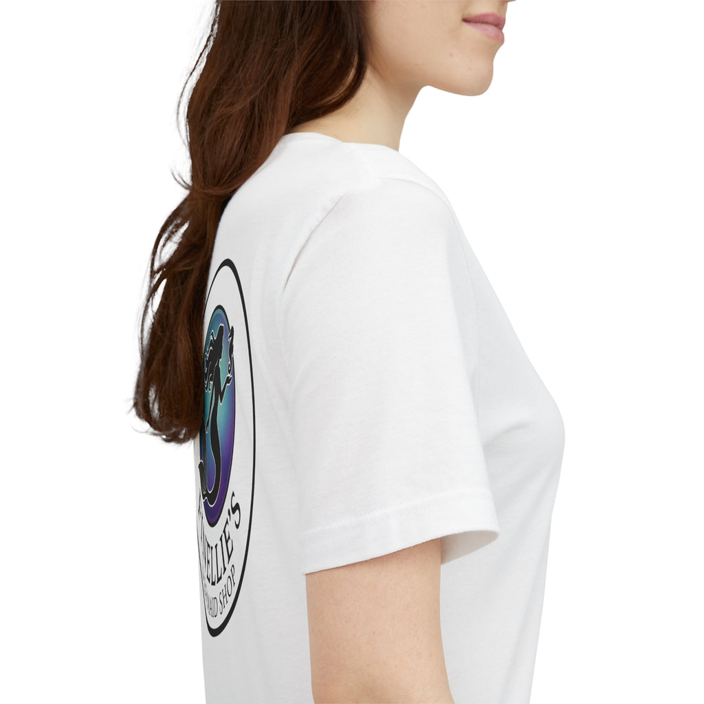 Finellie’s Mermaid Shop Logo Tee — Mermaid Graphic T-Shirt