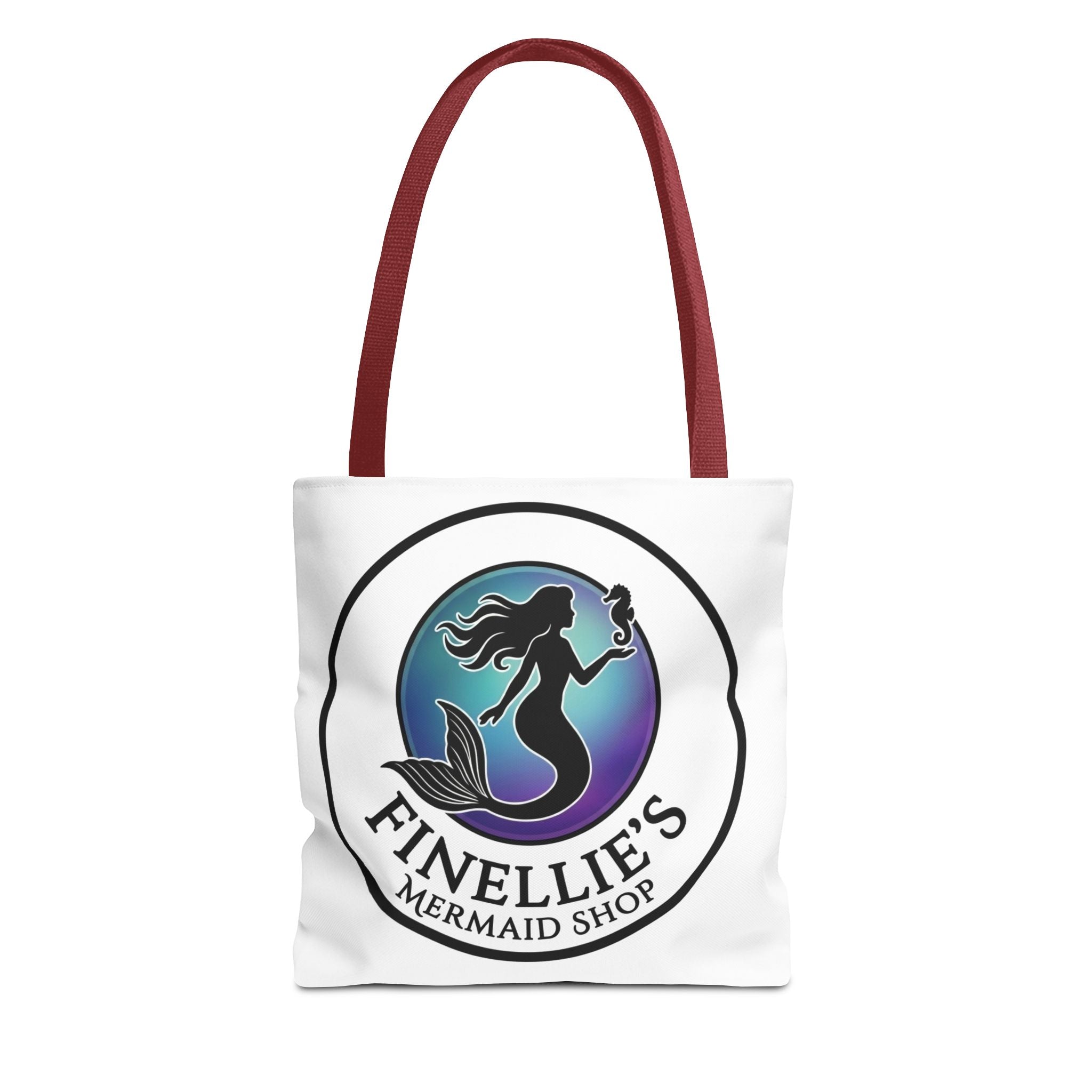 Mermaid Tote Bag – Blue and Purple Mermaid Scale All-Over Print