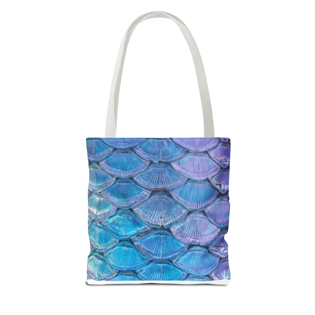 Mermaid Tote Bag – Blue and Purple Mermaid Scale All-Over Print