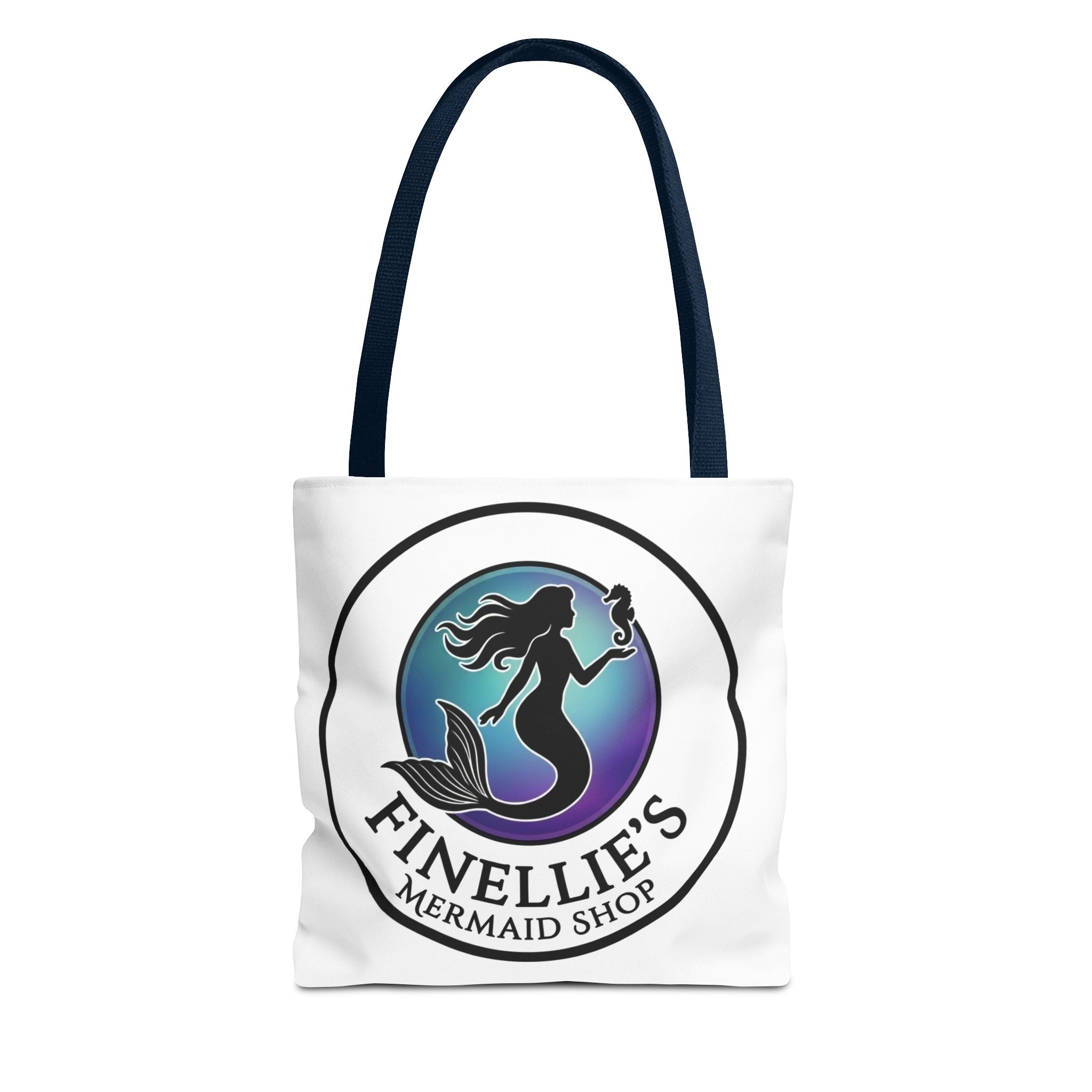 Mermaid Tote Bag – Blue and Purple Mermaid Scale All-Over Print