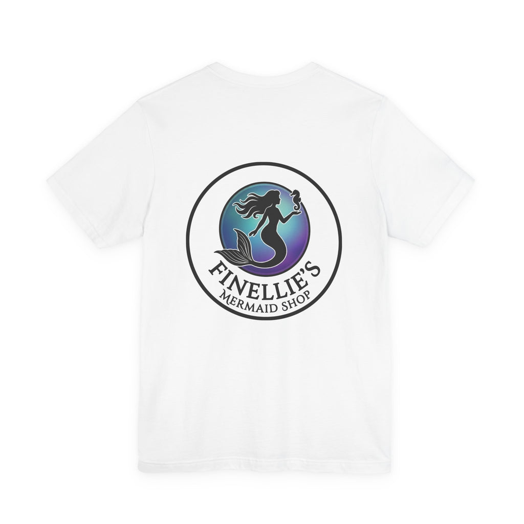 Finellie’s Mermaid Shop Logo Tee — Mermaid Graphic T-Shirt