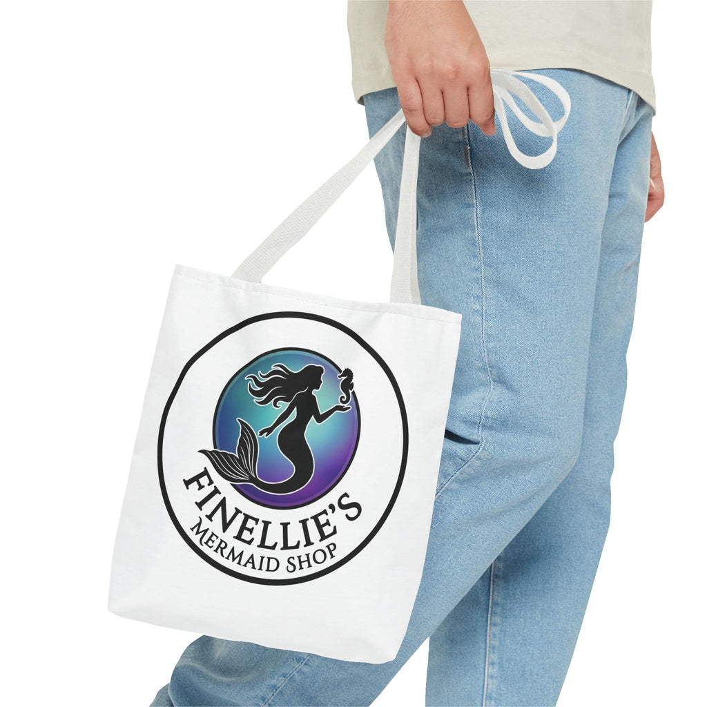 Mermaid Tote Bag – Blue and Purple Mermaid Scale All-Over Print
