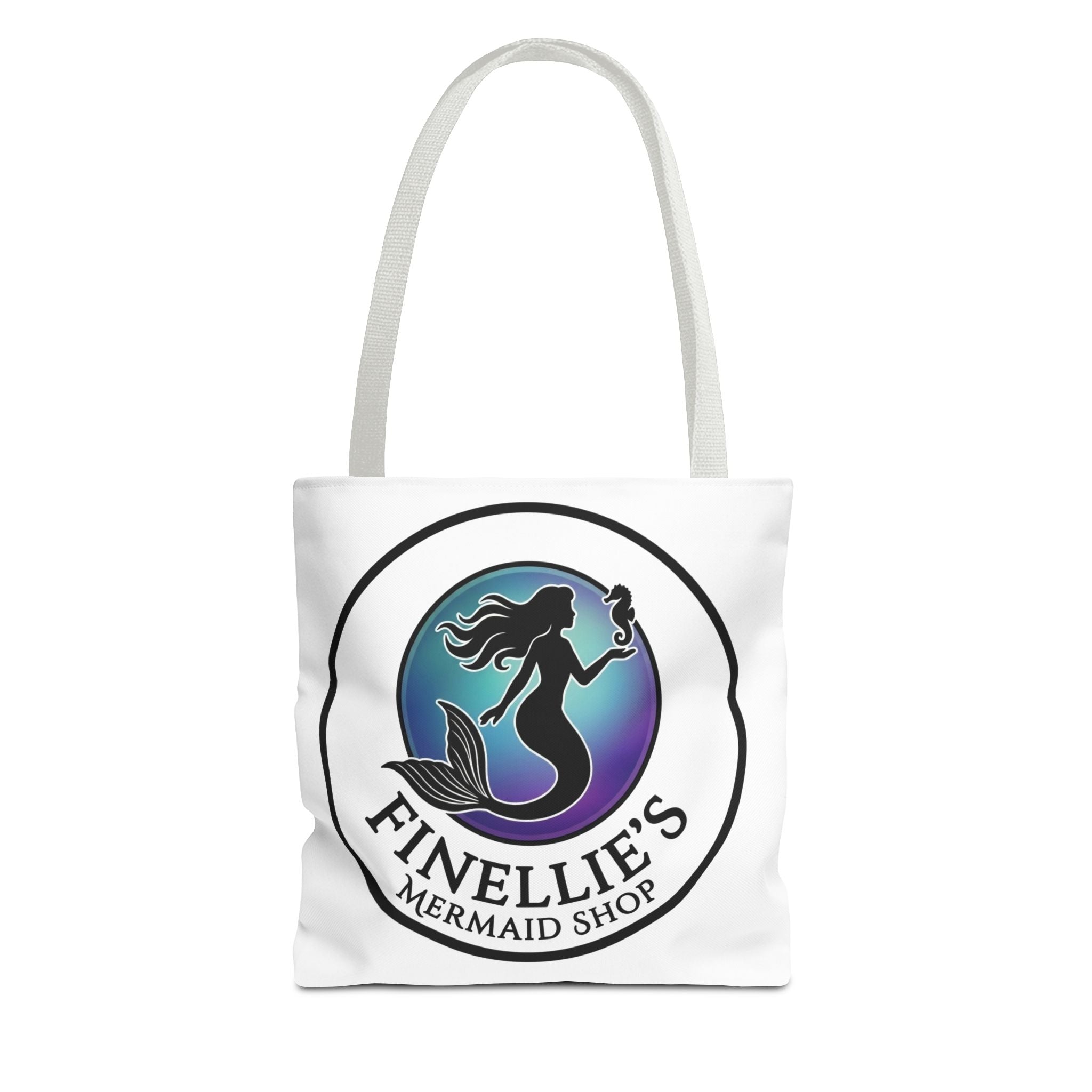 Mermaid Tote Bag – Blue and Purple Mermaid Scale All-Over Print