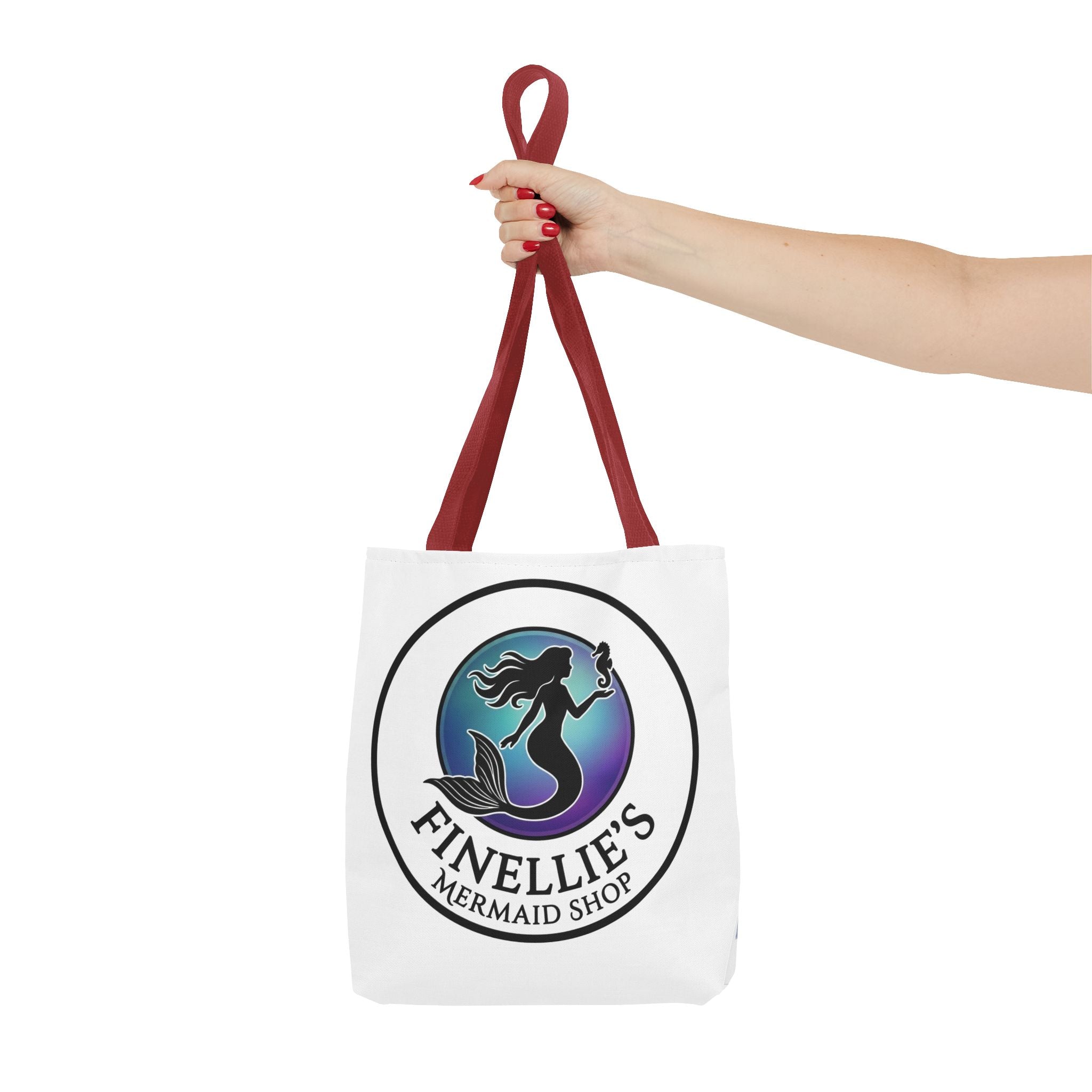 Mermaid Tote Bag – Blue and Purple Mermaid Scale All-Over Print