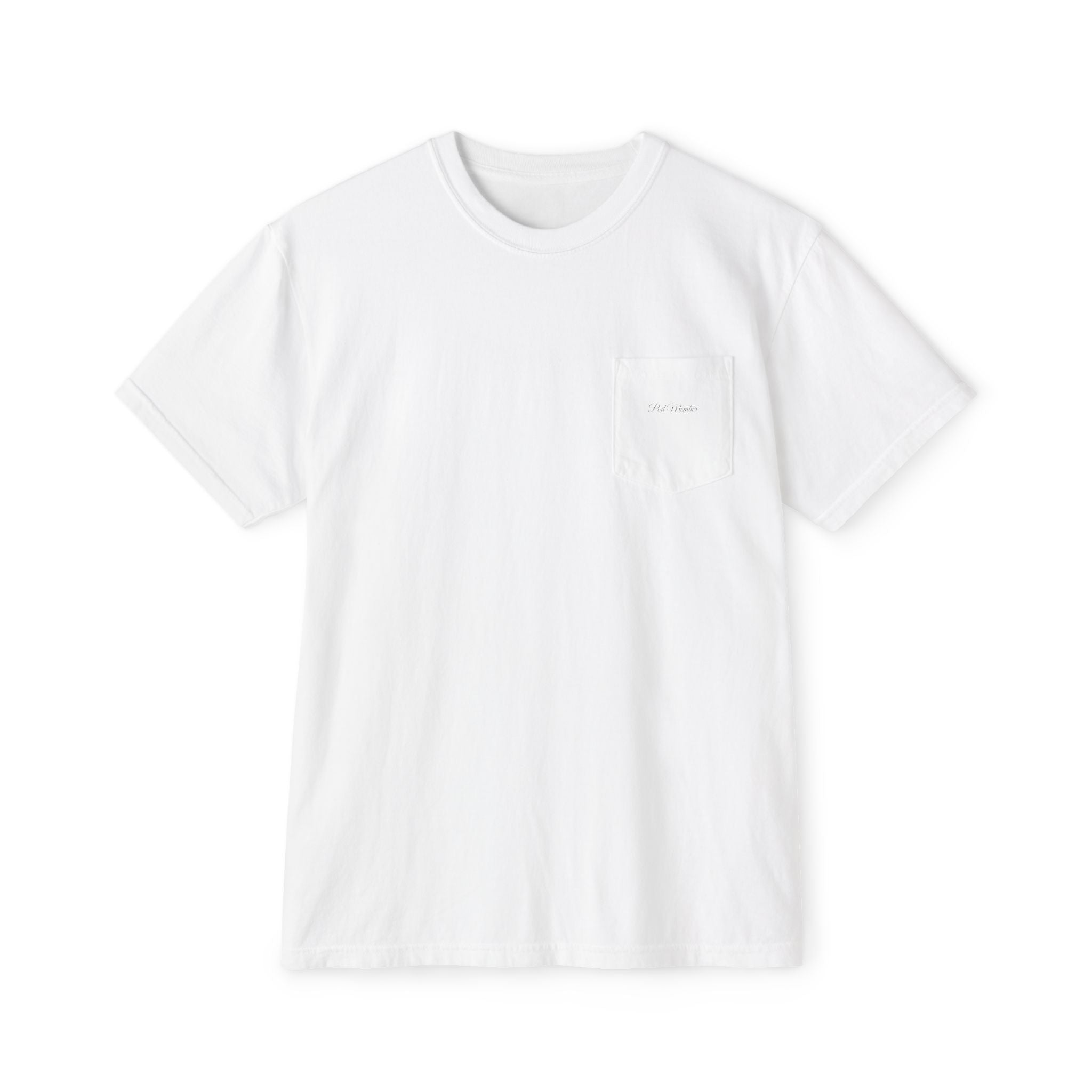 Finellie's Mermaid Shop Logo Tee- Pod Member-Unisex Garment-Dyed Pocket T-Shirt