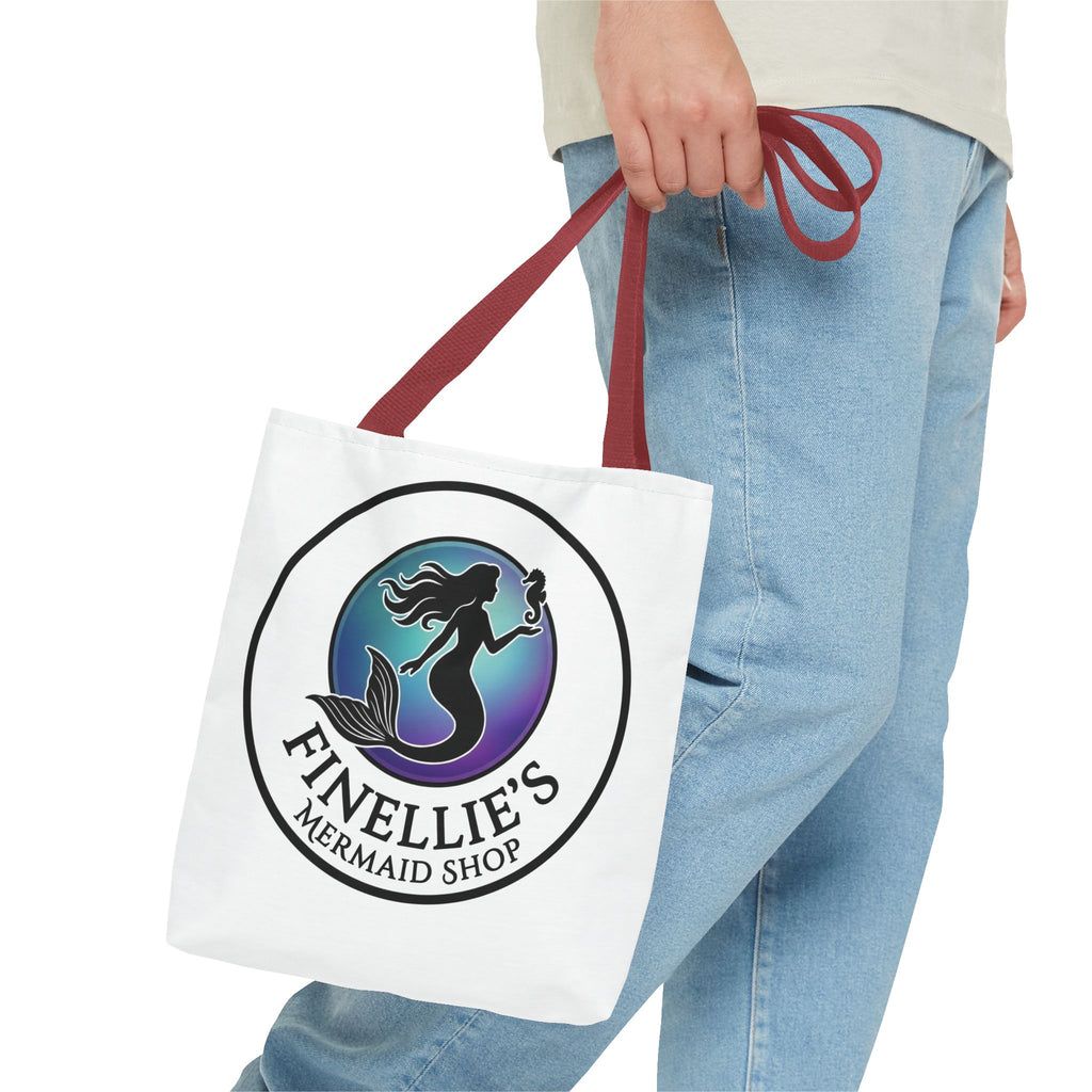 Mermaid Tote Bag – Blue and Purple Mermaid Scale All-Over Print